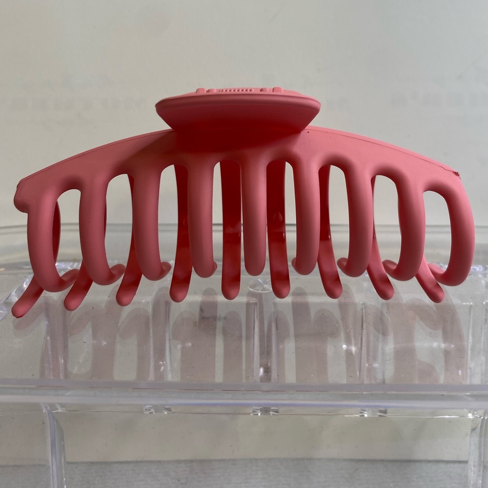 Claw Hair Clip Matte Rose Pink Large 4 in Strong Grip for Medium,Long,Thick Hair